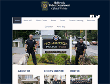 Tablet Screenshot of holbrookpolice.com